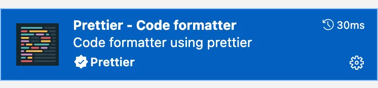 Prettier Extension для VS Code